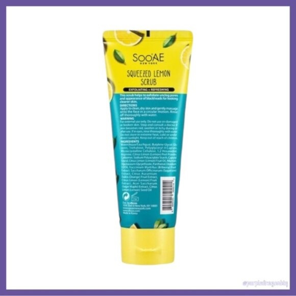 Soo’ae New York Squeezed Lemon Scrub NEW - Picture 2 of 2